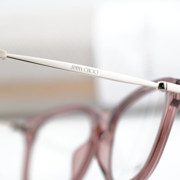 Jimmy Choo JC248 0S5R 00 Rectangle 53mm Eyeglasses - Burgundy/Gold - Picture 5 of 10